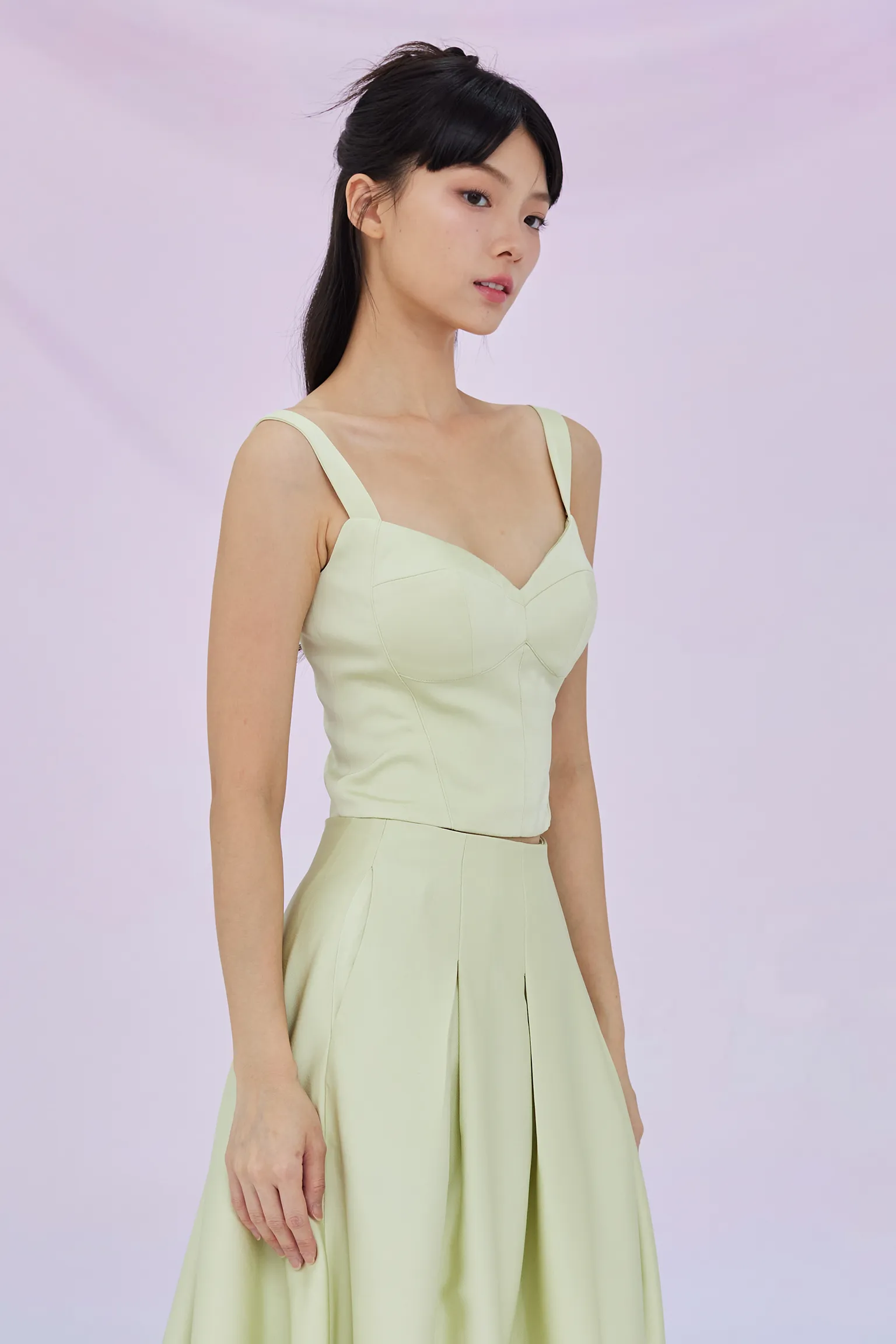 Giovana Green Padded Top