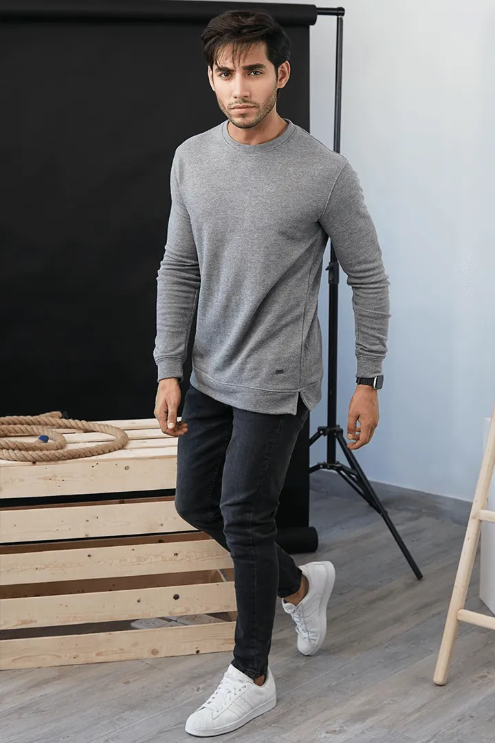 Gray Terry Sweatshirt