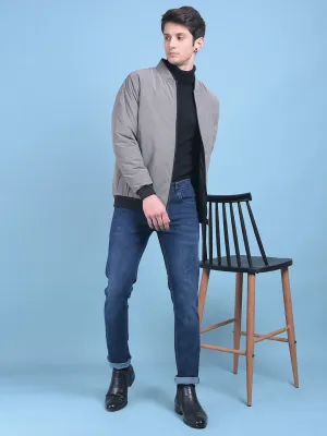 Grey Checked Reversible Jacket