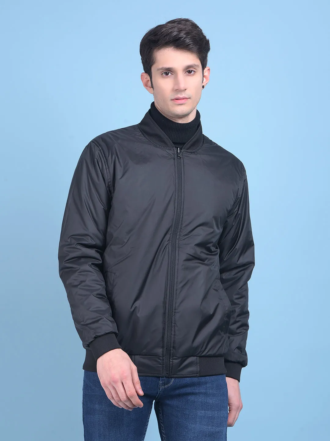 Grey Checked Reversible Jacket