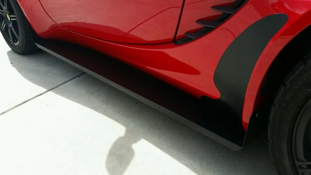 GRP Race Style Side Skirts for Elise & Exige, Aluminum or Carbon Fiber