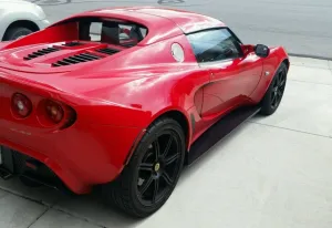 GRP Race Style Side Skirts for Elise & Exige, Aluminum or Carbon Fiber
