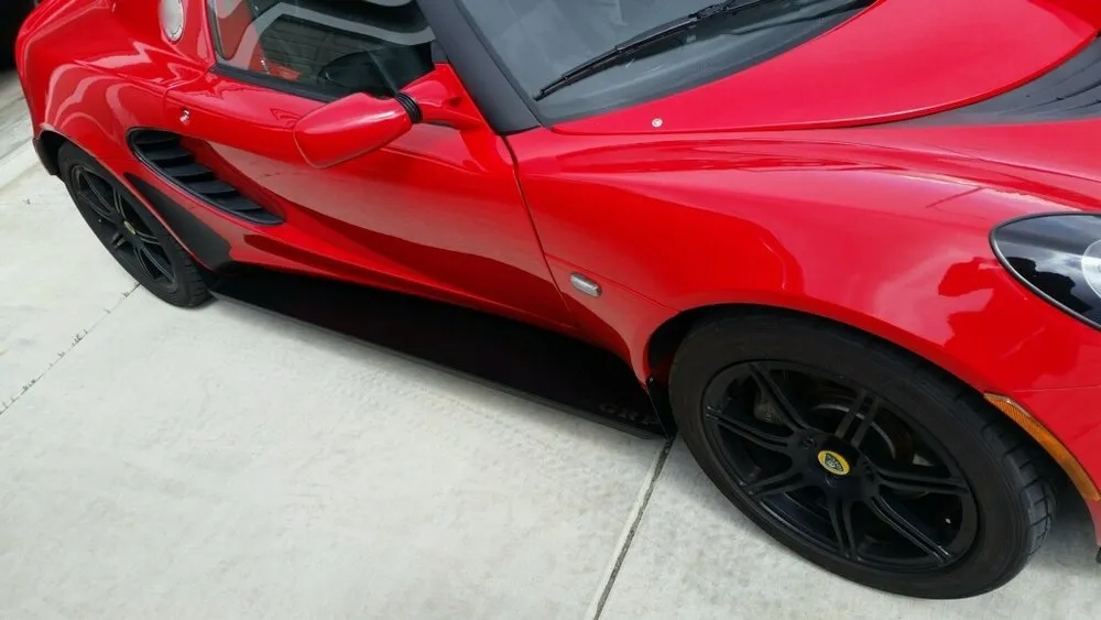 GRP Race Style Side Skirts for Elise & Exige, Aluminum or Carbon Fiber