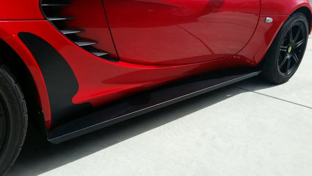 GRP Race Style Side Skirts for Elise & Exige, Aluminum or Carbon Fiber