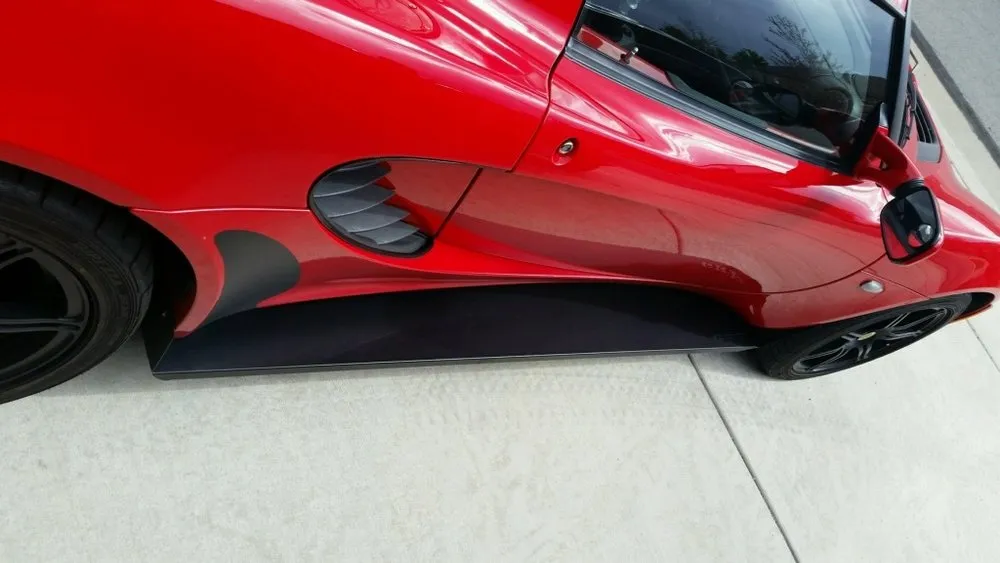 GRP Race Style Side Skirts for Elise & Exige, Aluminum or Carbon Fiber