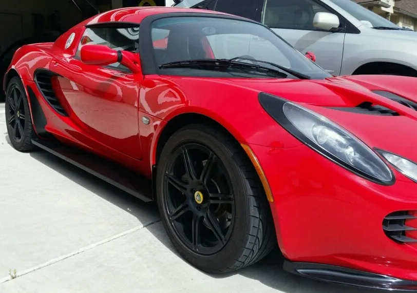 GRP Race Style Side Skirts for Elise & Exige, Aluminum or Carbon Fiber
