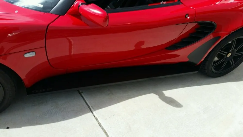 GRP Race Style Side Skirts for Elise & Exige, Aluminum or Carbon Fiber