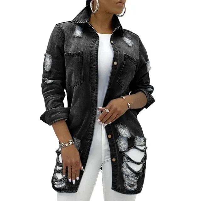 Gym Fitness Elegant Solid Women's Jacket Long Sleeve Casual Blue Fashionable Women's Coats