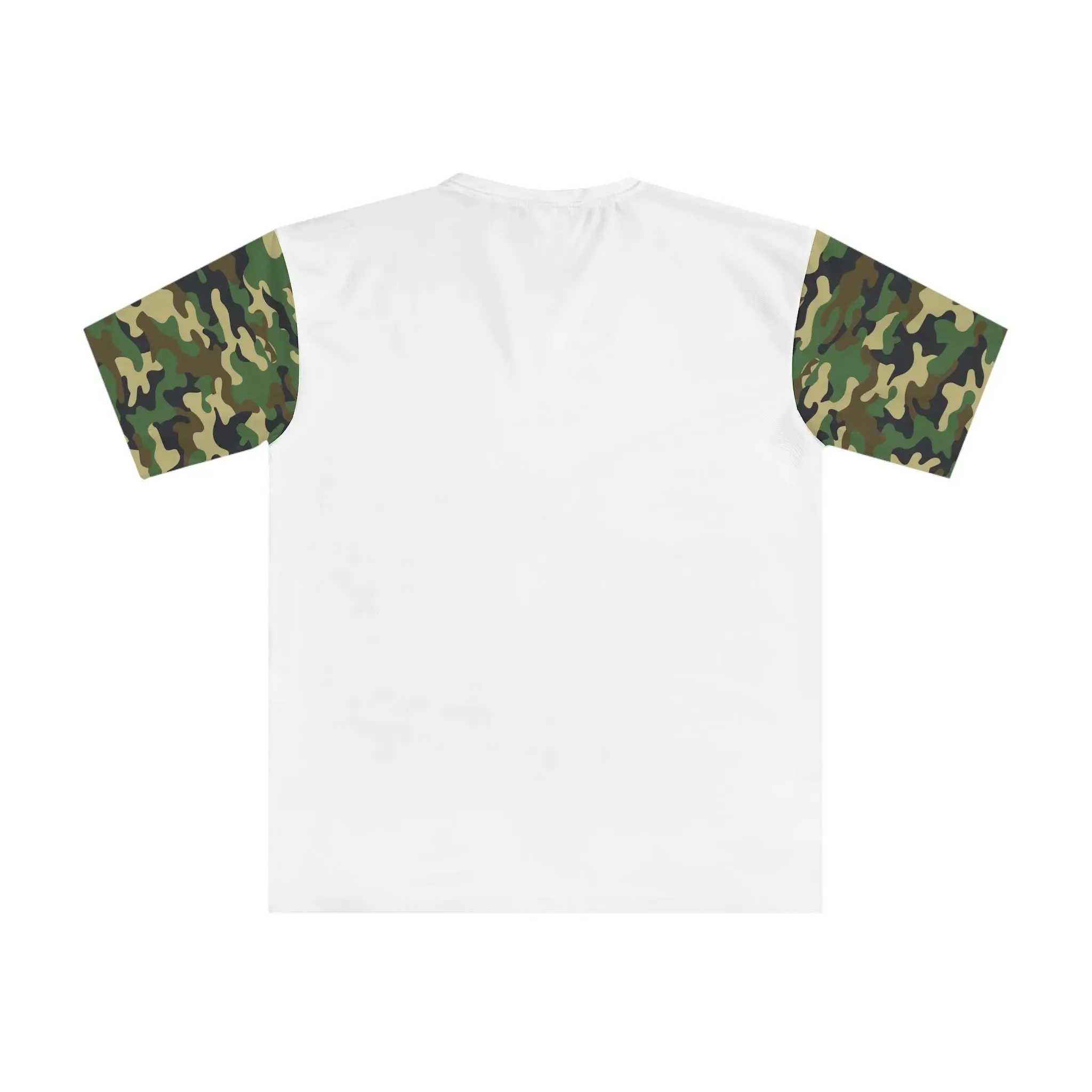 Hominus Denim Camouflage Sleeve Printed Logo Tee