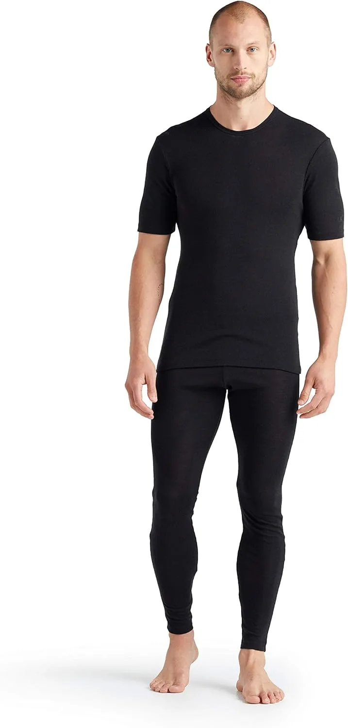 Icebreaker Merino Men's Standard 175 Everyday Short Sleeve Thermal Cold Weather Base Layer Crew T-Shirt