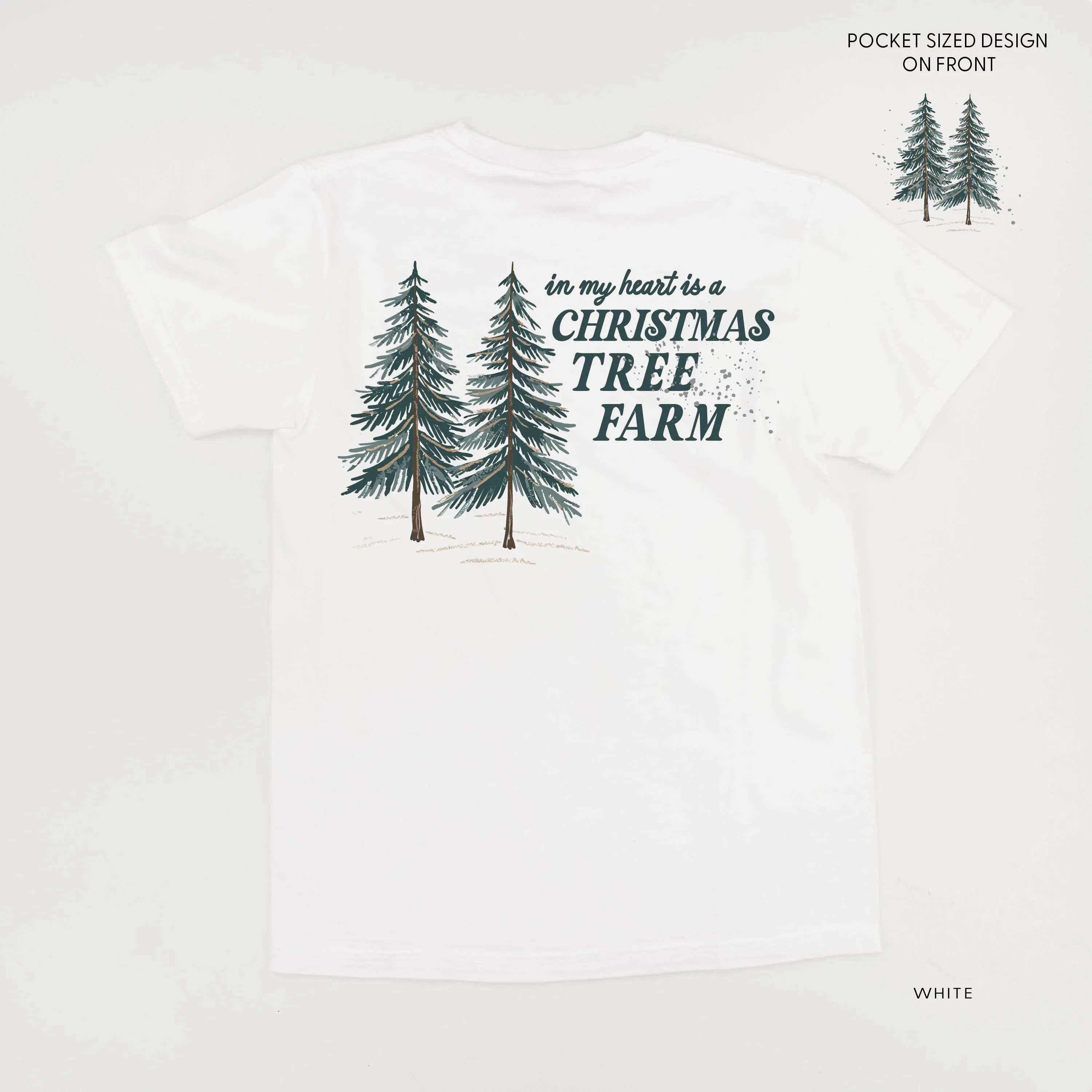 In My Heart Is A Christmas Tree Farm (pf&b) - Comfort Colors Tee