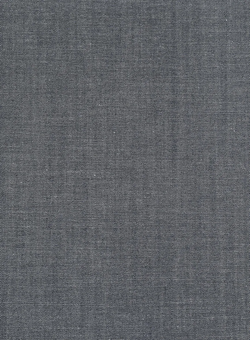 Italian Cotton Lycra Denim Gray Blue Jacket