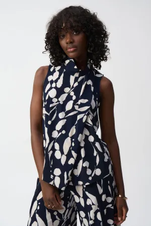 Joseph Ribkoff Silky Knit Abstract Print Sleeveless Top - Style 251251