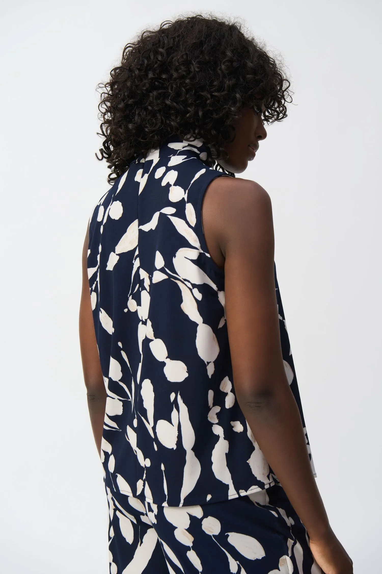 Joseph Ribkoff Silky Knit Abstract Print Sleeveless Top - Style 251251