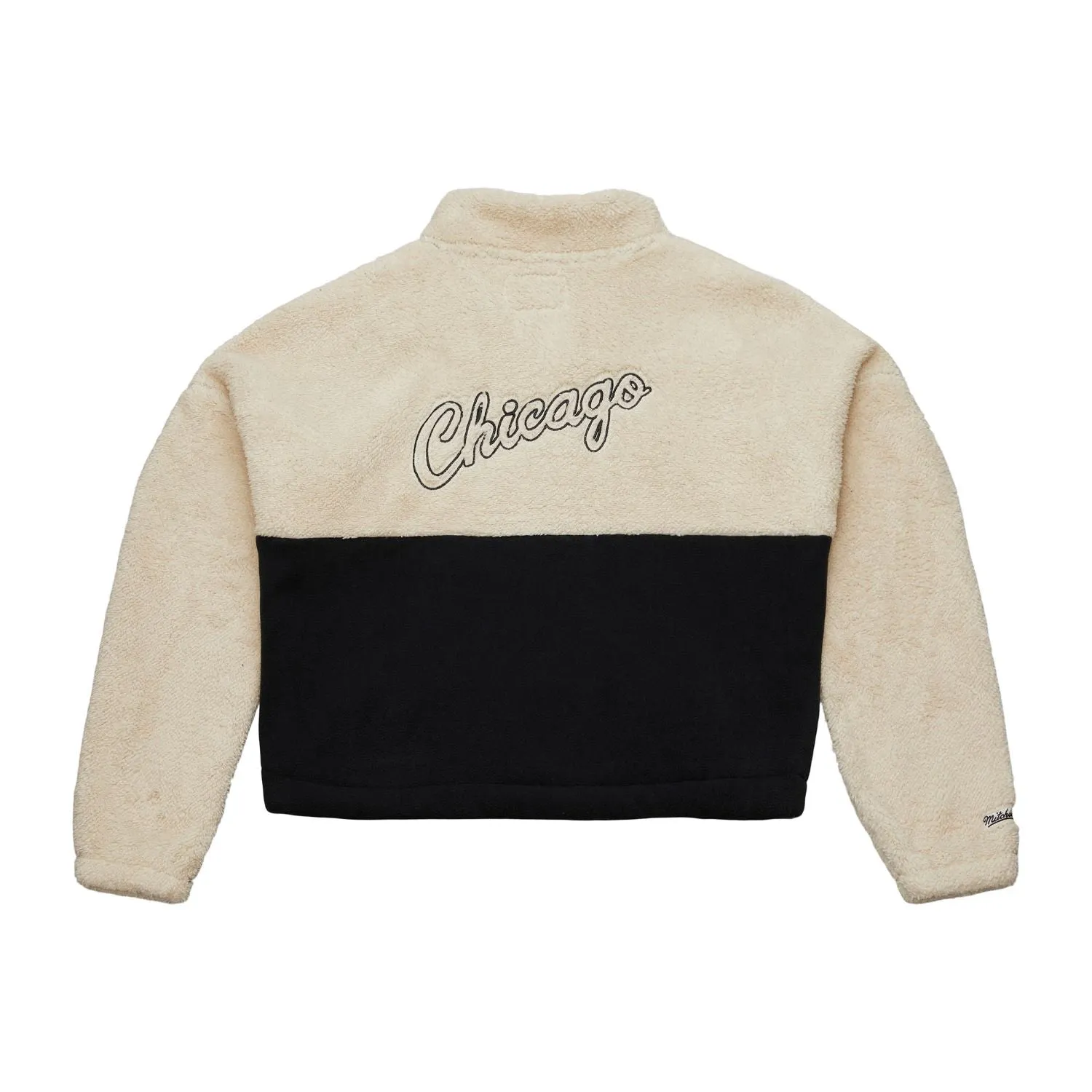 Ladies Chicago Bulls Mitchell & Ness Half Zip Pullover