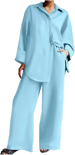 Lounge Set Womens Oversized Loungewear Matching Set Loungewear Chic Lounging Set Travel Jogger Set Winter Pajama Set