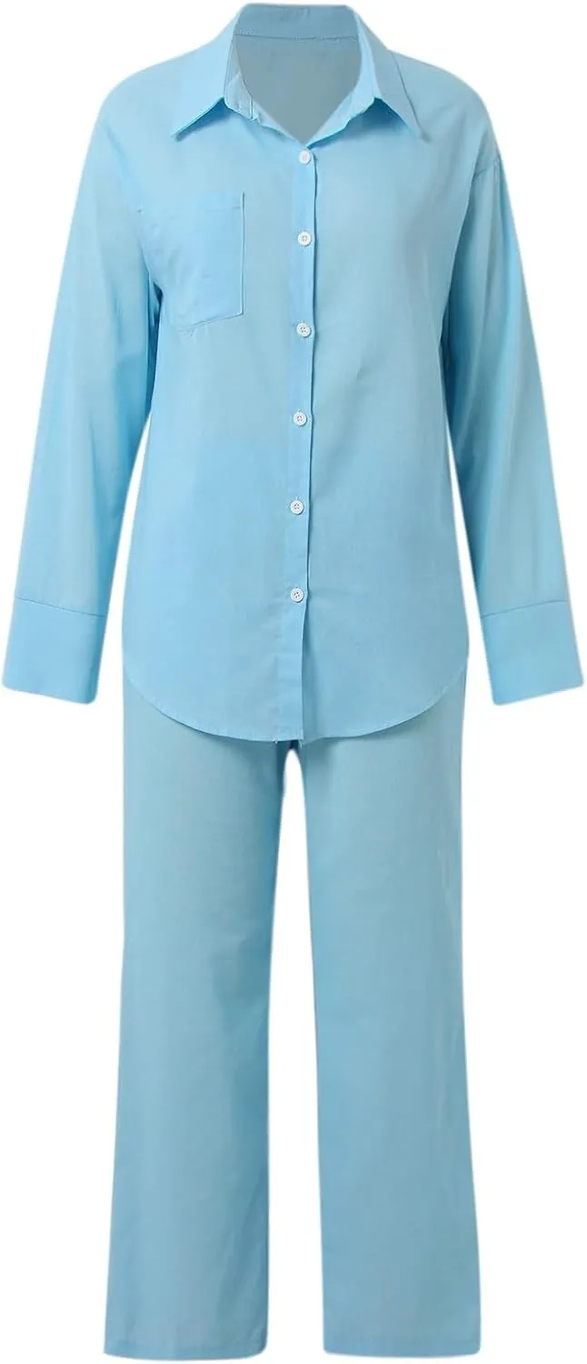 Lounge Set Womens Oversized Loungewear Matching Set Loungewear Chic Lounging Set Travel Jogger Set Winter Pajama Set