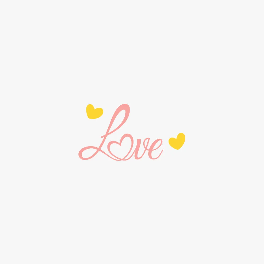 Love with Heart - Organic Cotton Graphic Printed Women's T-Shirt