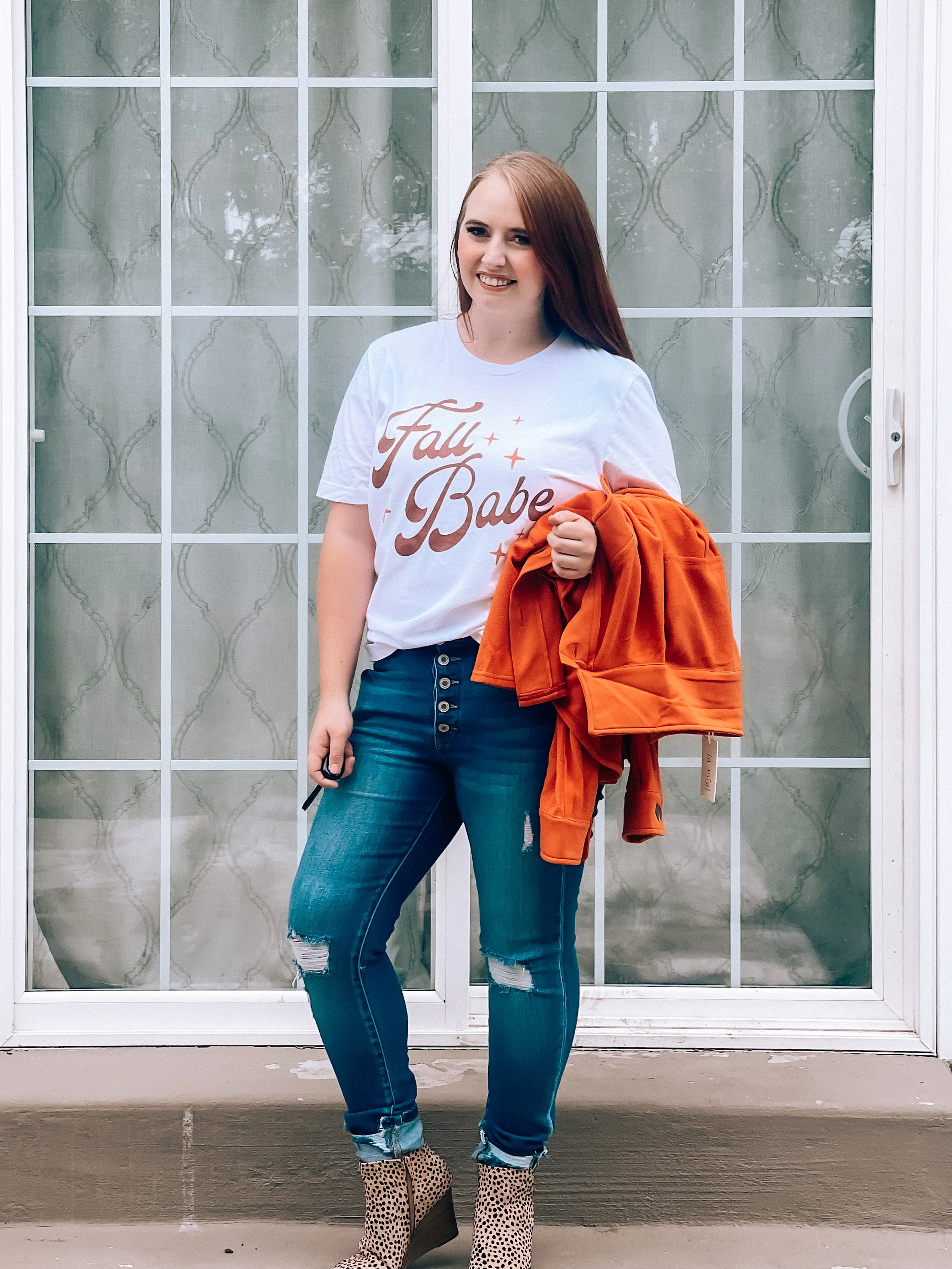 Matilda Shacket in Rust - MEDIUM