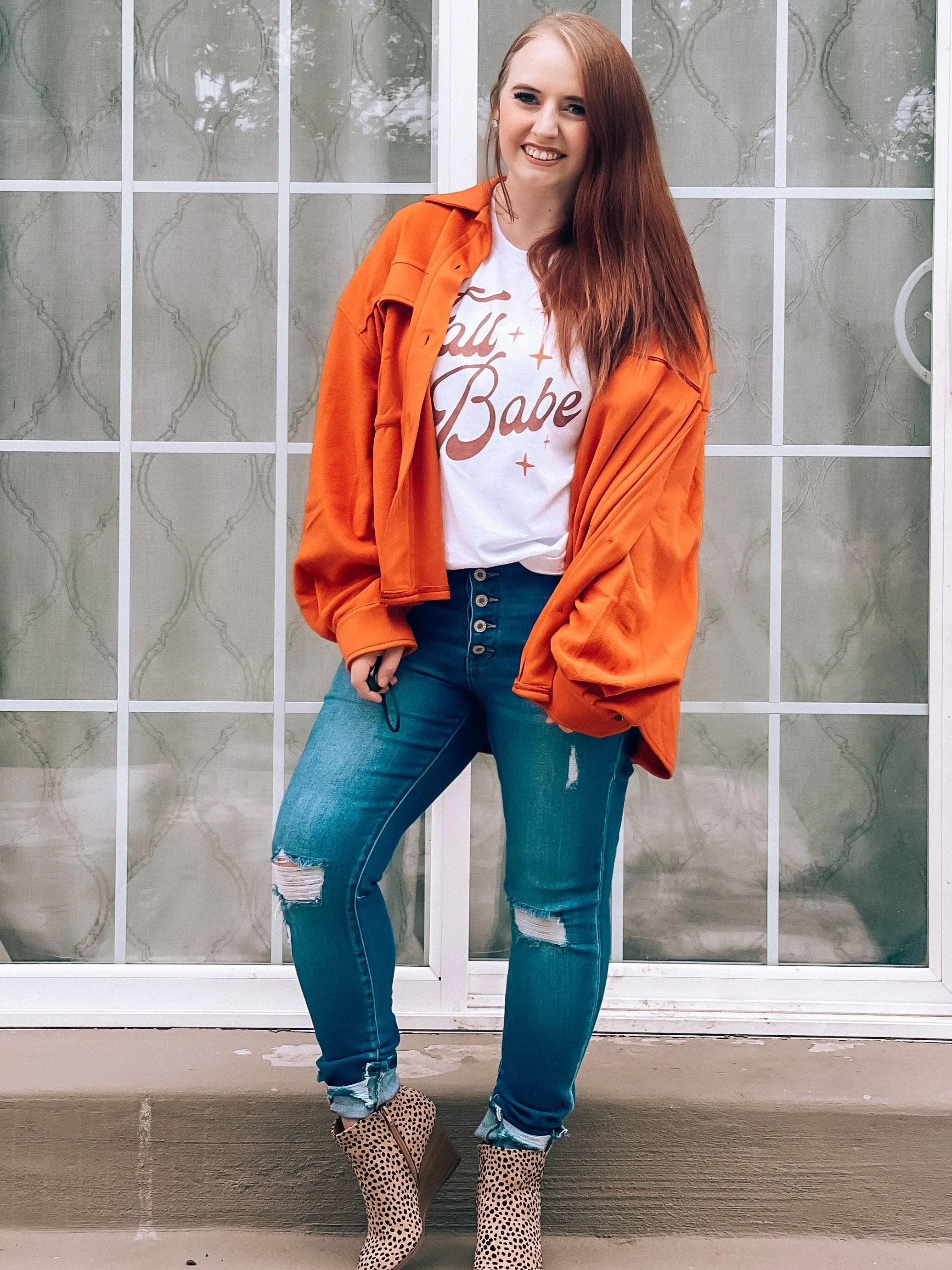 Matilda Shacket in Rust - MEDIUM
