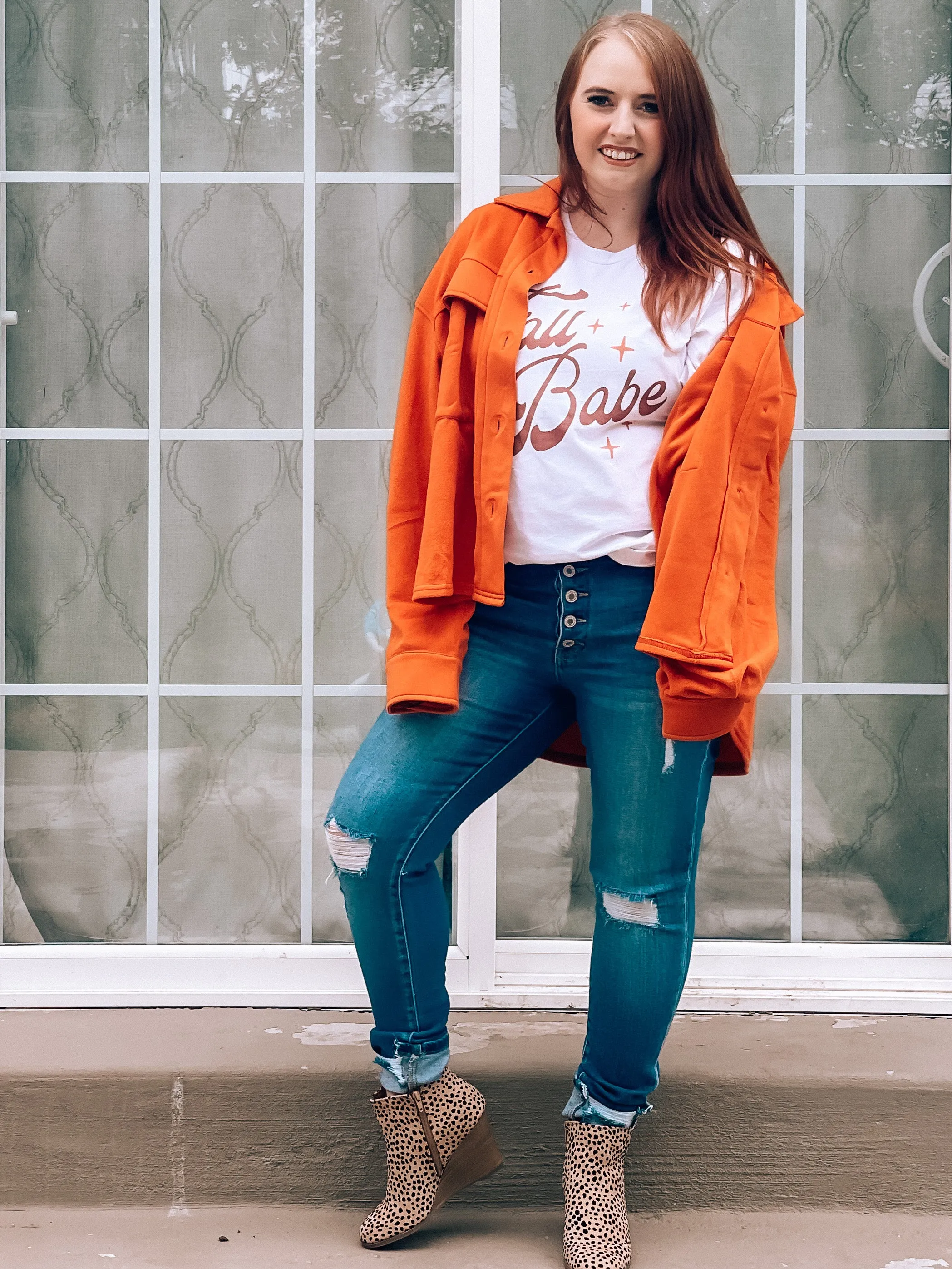 Matilda Shacket in Rust - MEDIUM