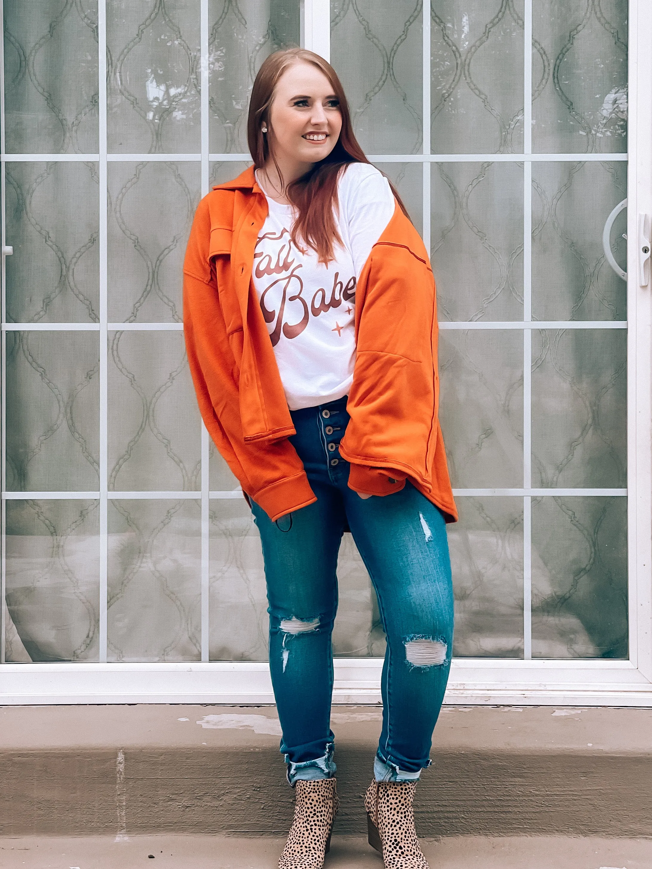 Matilda Shacket in Rust - MEDIUM