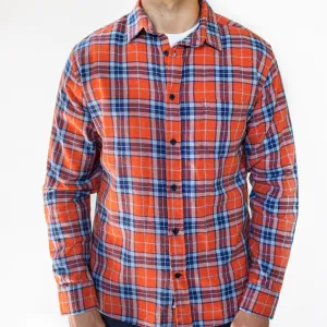 McKenzie Plaid Shirt (Orange)