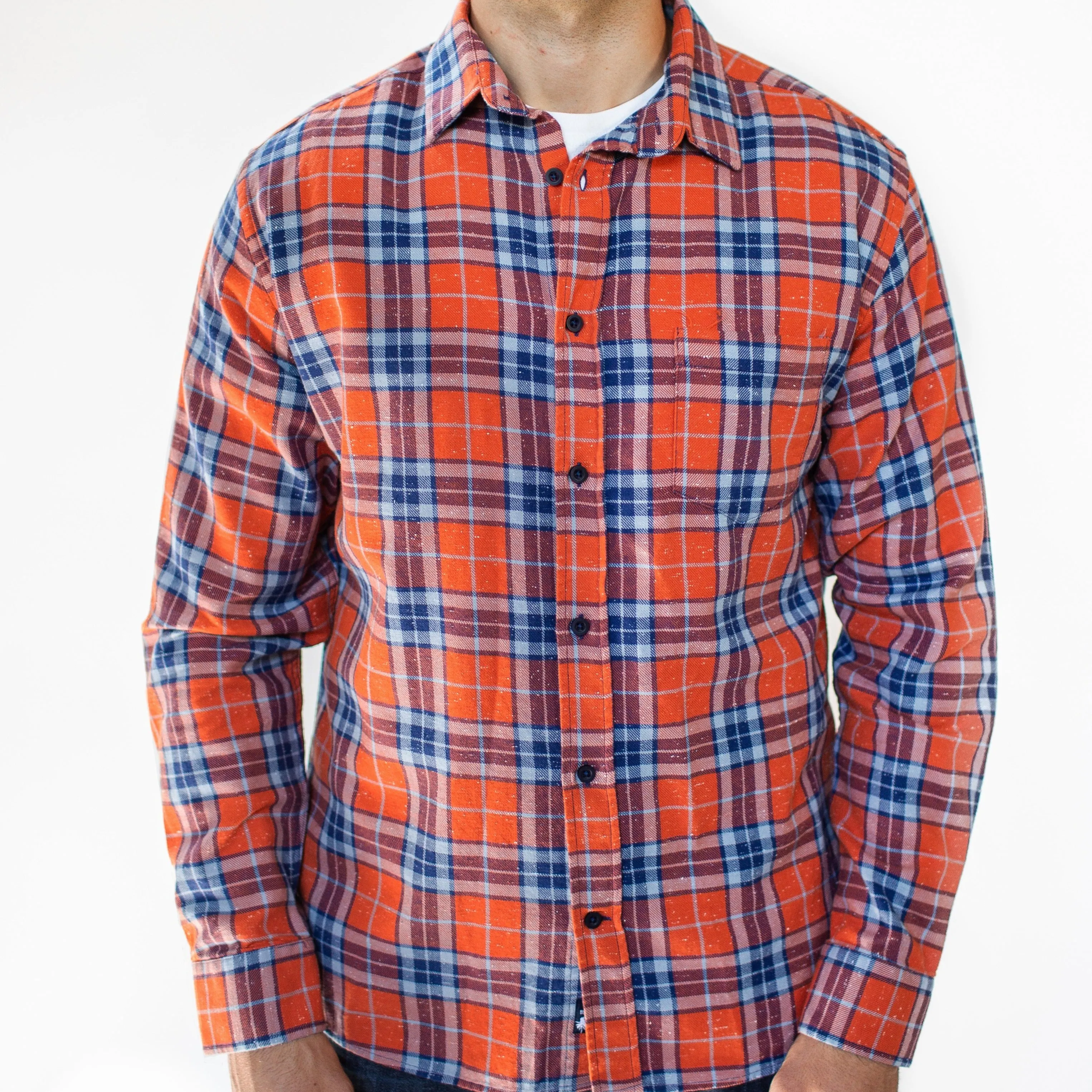 McKenzie Plaid Shirt (Orange)