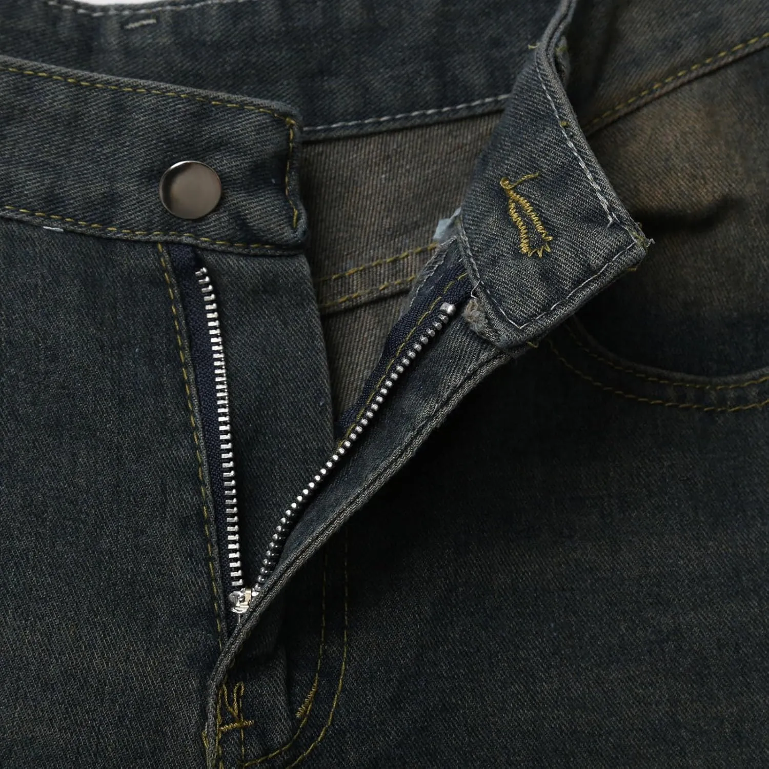 Men Baggy Jean Shorts Loose Fit Mid Denim Shorts Wide Leg Skateboard Pants Trendy Outfits