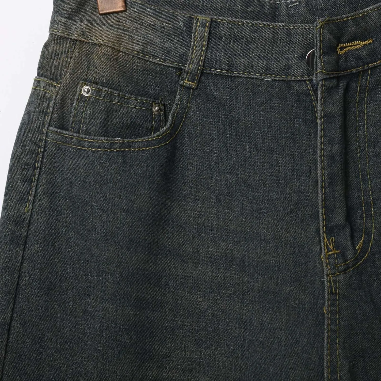 Men Baggy Jean Shorts Loose Fit Mid Denim Shorts Wide Leg Skateboard Pants Trendy Outfits