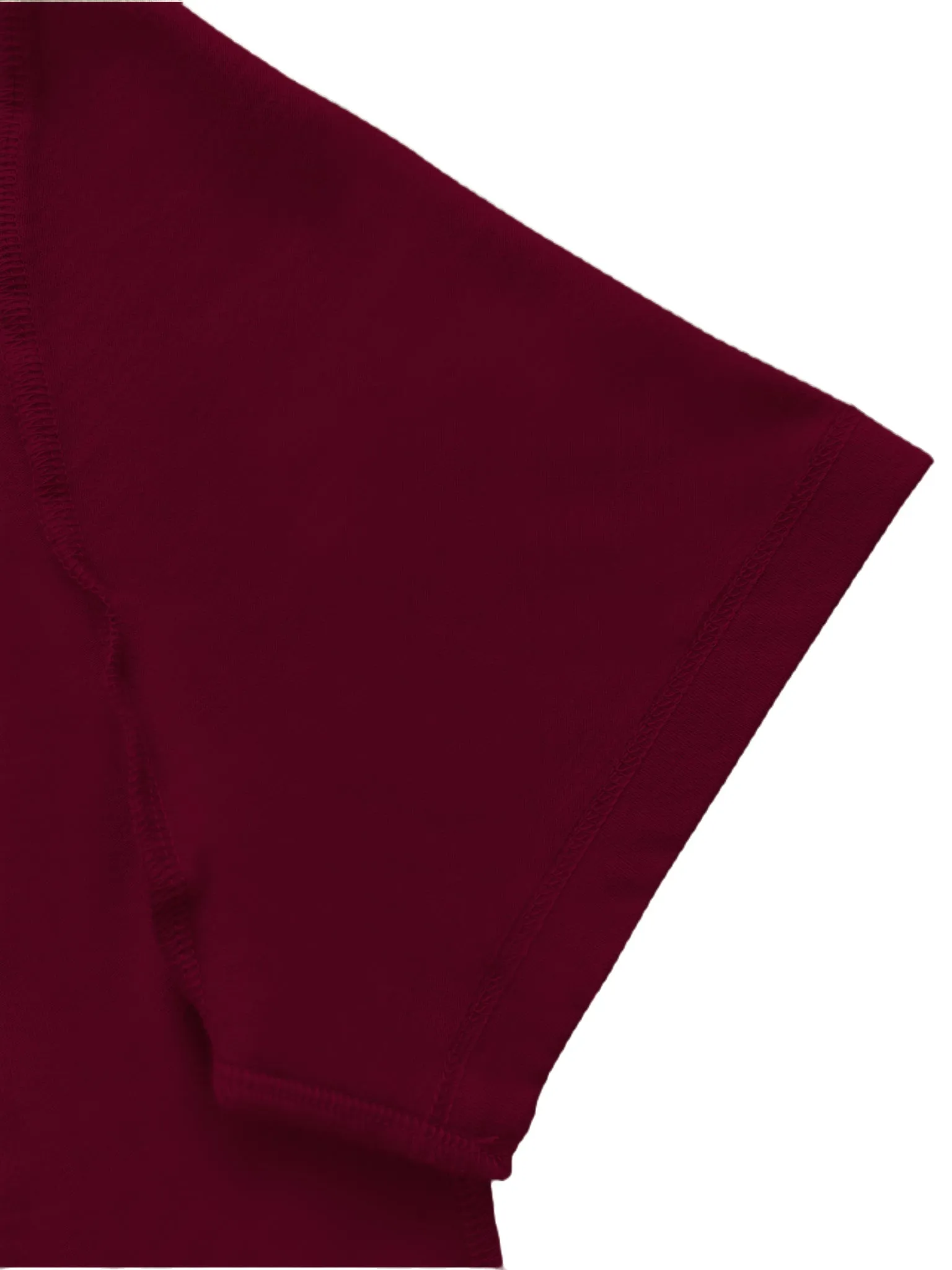Men Round Neck Cotton T-Shirt -Maroon
