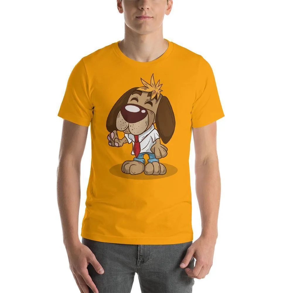 Men Round Neck printed Dog T-Shirts
