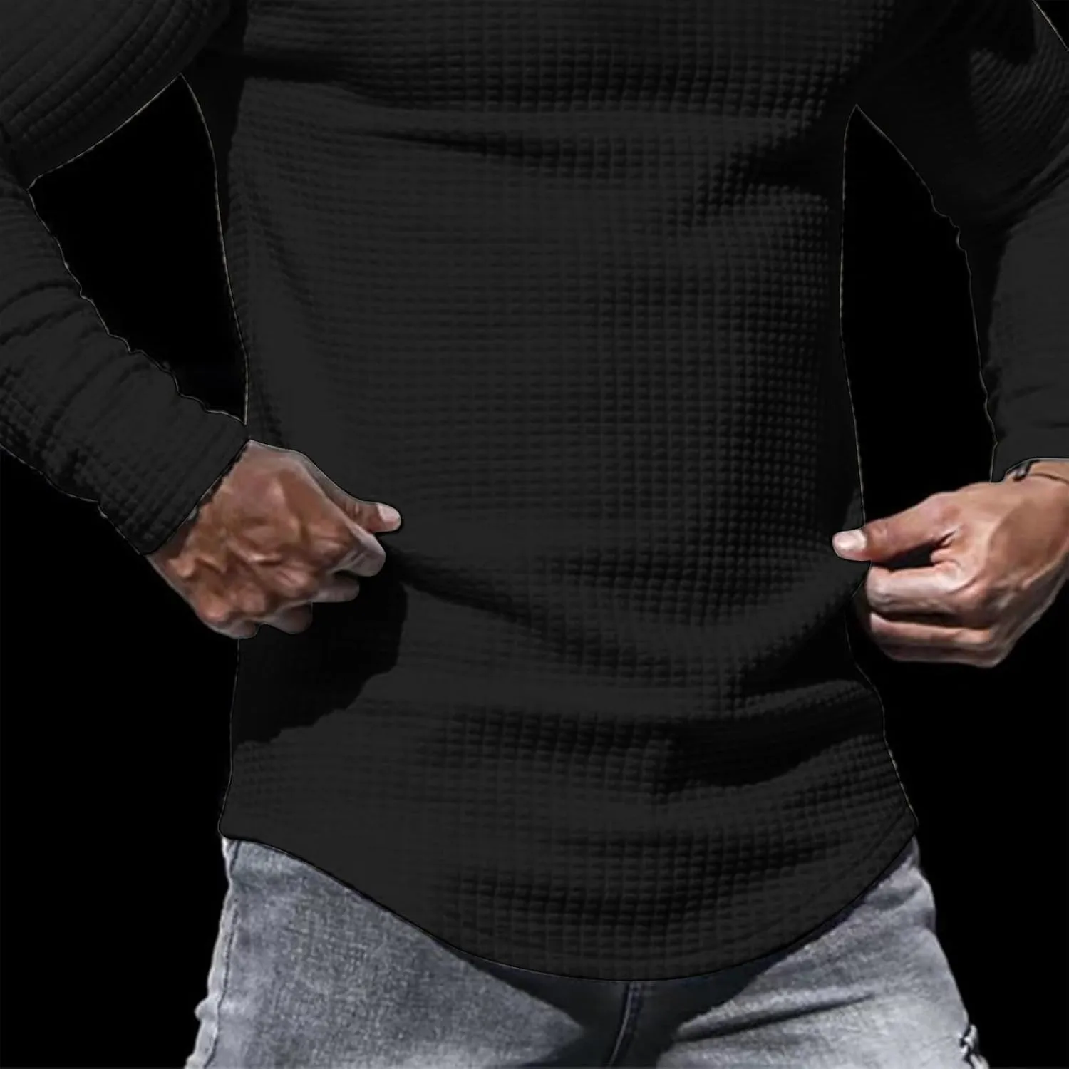 Men's Fashion Casual Solid Color Zipper Pockets Long Sleeve Hooded Casual Outwear CoatTall and Big Mens Winter Tops
