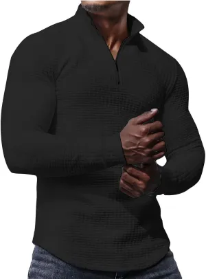 Men's Fashion Casual Solid Color Zipper Pockets Long Sleeve Hooded Casual Outwear CoatTall and Big Mens Winter Tops