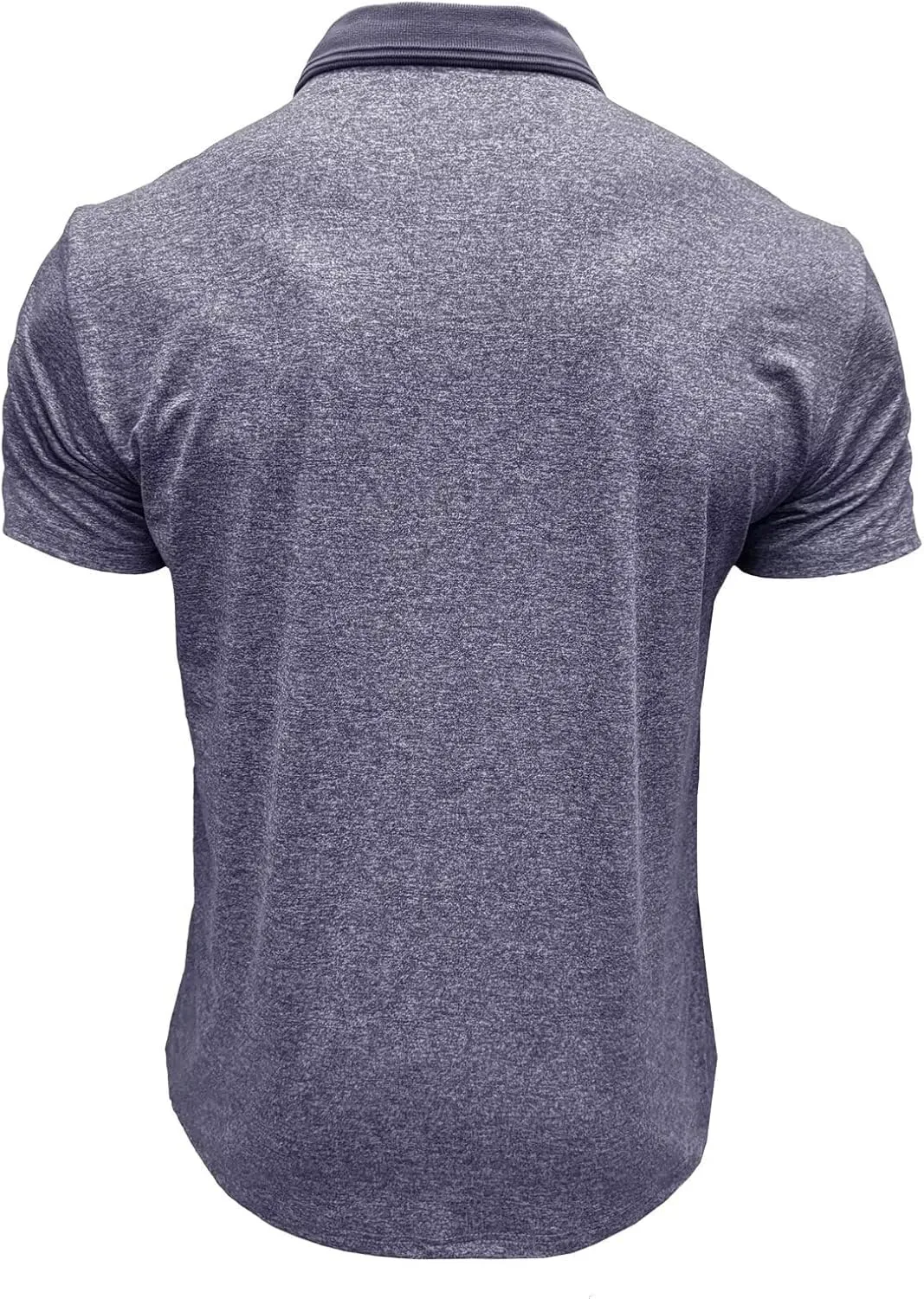 Men's Polo Shirts Short Sleeve Golf Polo Moisture Wicking Heather Tipped Casual Collared Shirts