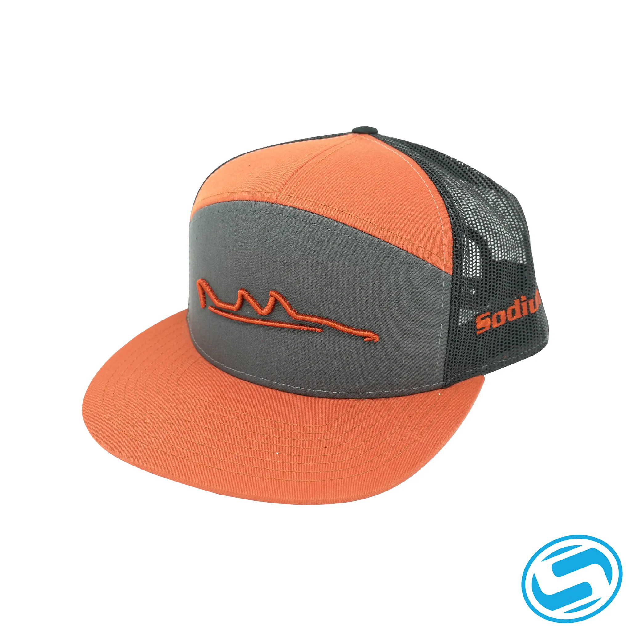 Men's Sodium Popping Snook Trucker Adjustable Flat Bill Hat