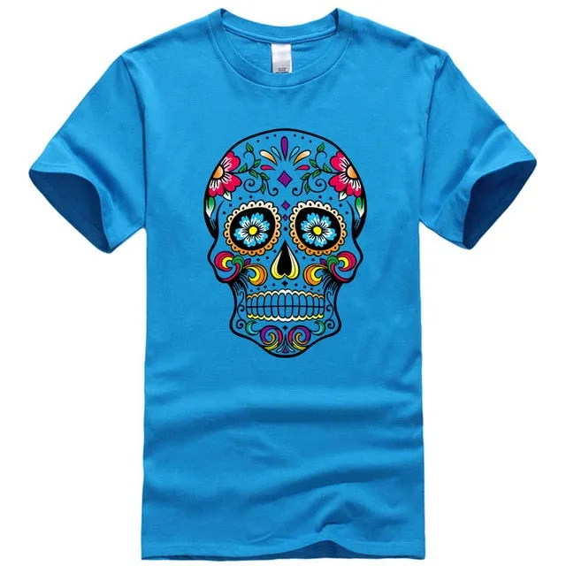Men's T-shirt High Quality 100% cotton street style loose cool printed men t shirt casual short sleeve For Men