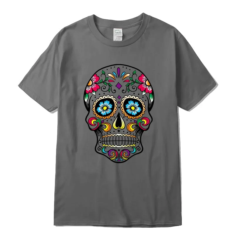 Men's T-shirt High Quality 100% cotton street style loose cool printed men t shirt casual short sleeve For Men