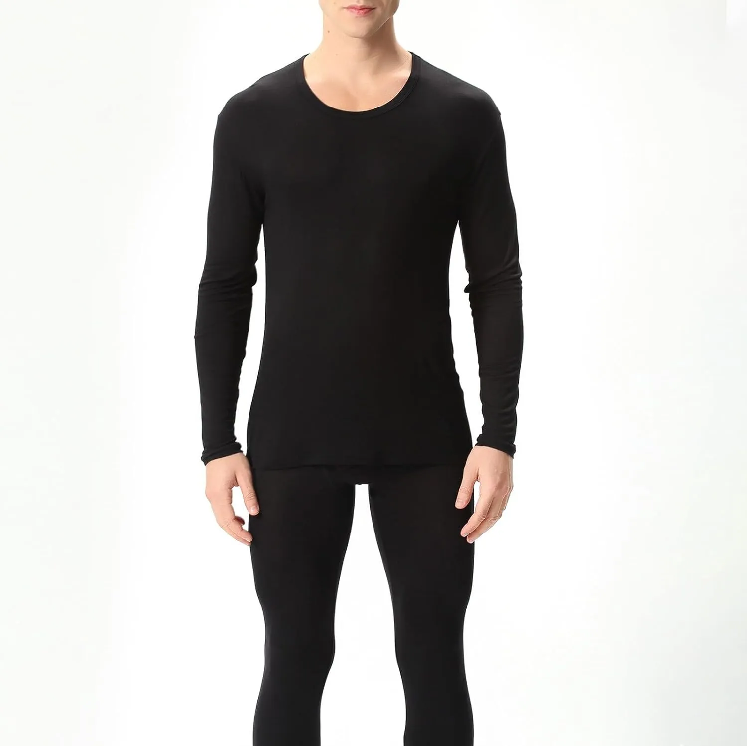 Men's Thermal Underwear Set Men's Thermal Underwear Set Lined Long Thermal Fleece Lined Base Layer Set for Cold