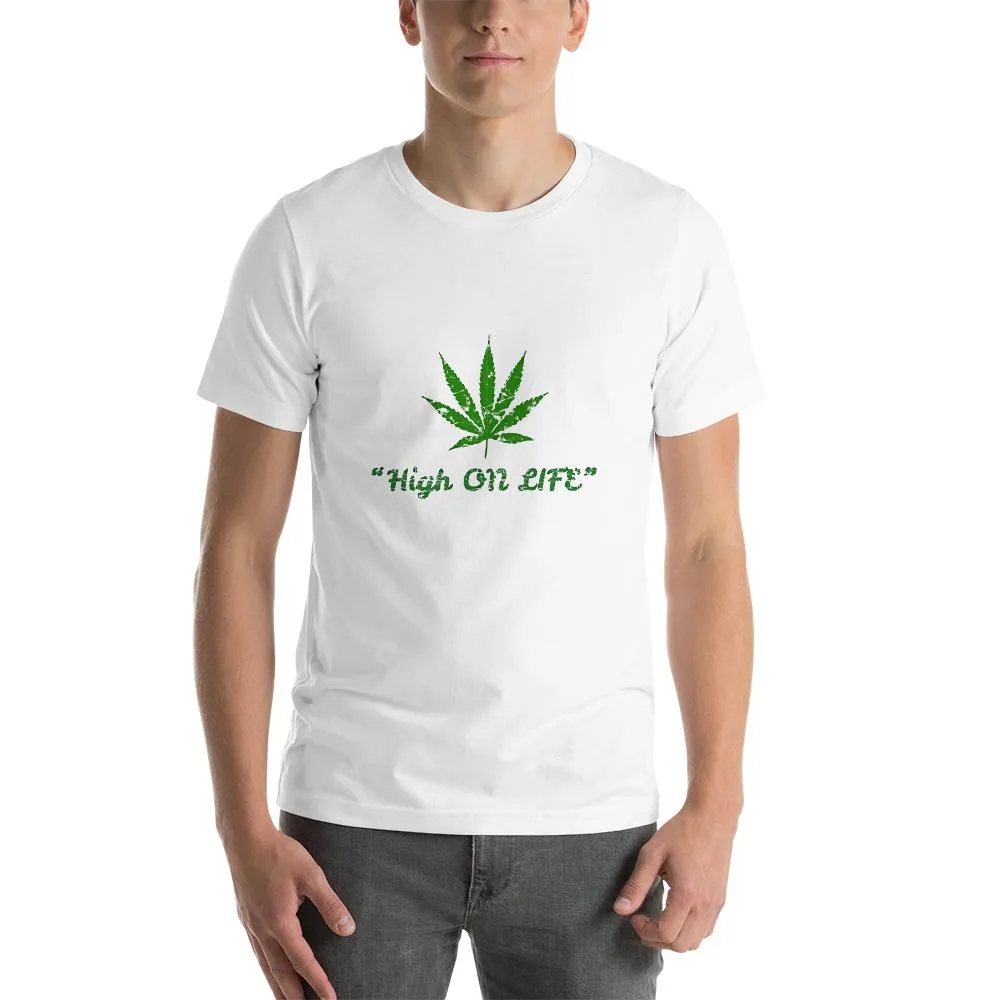 Mister Fab High On Life Men Round Neck printed T-Shirts