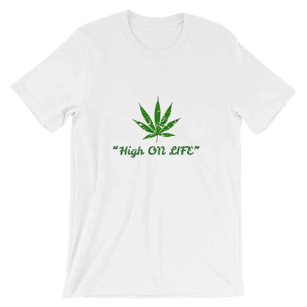 Mister Fab High On Life Men Round Neck printed T-Shirts