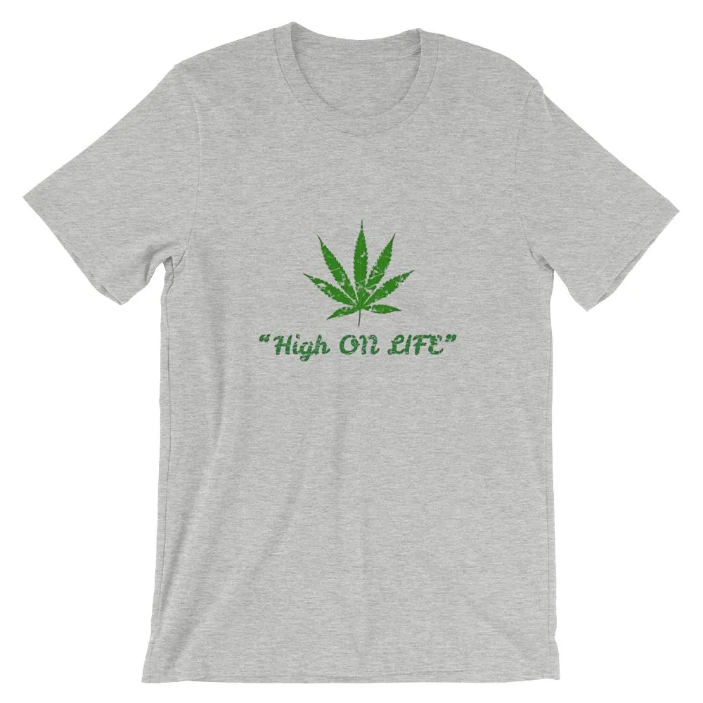 Mister Fab High On Life Men Round Neck printed T-Shirts