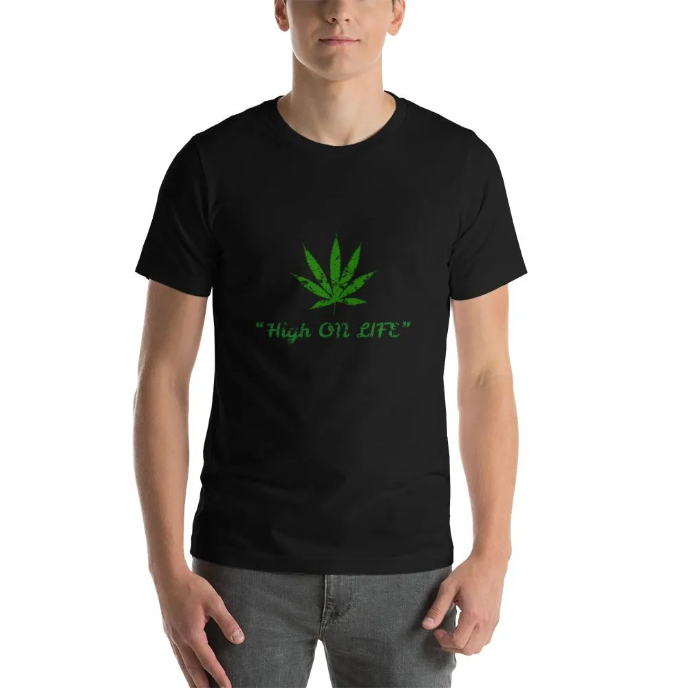 Mister Fab High On Life Men Round Neck printed T-Shirts
