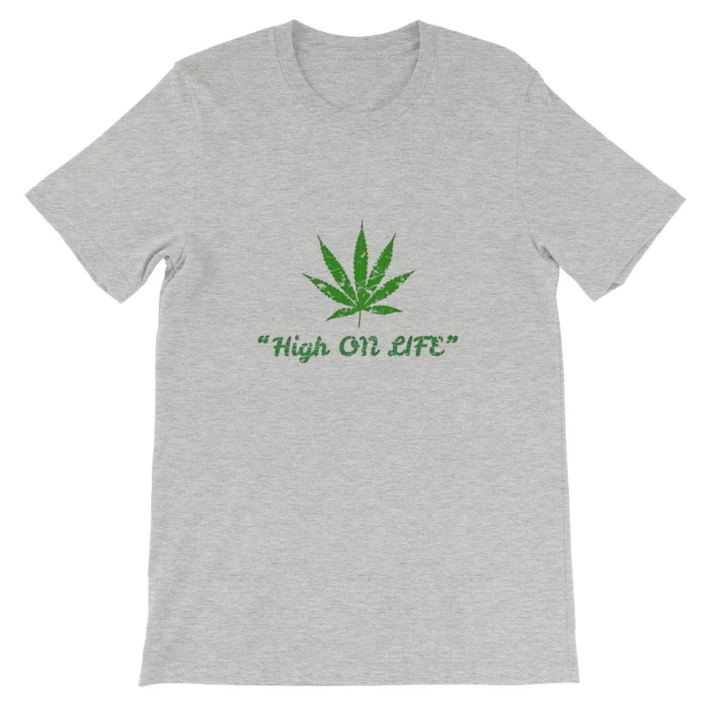 Mister Fab High On Life Men Round Neck printed T-Shirts