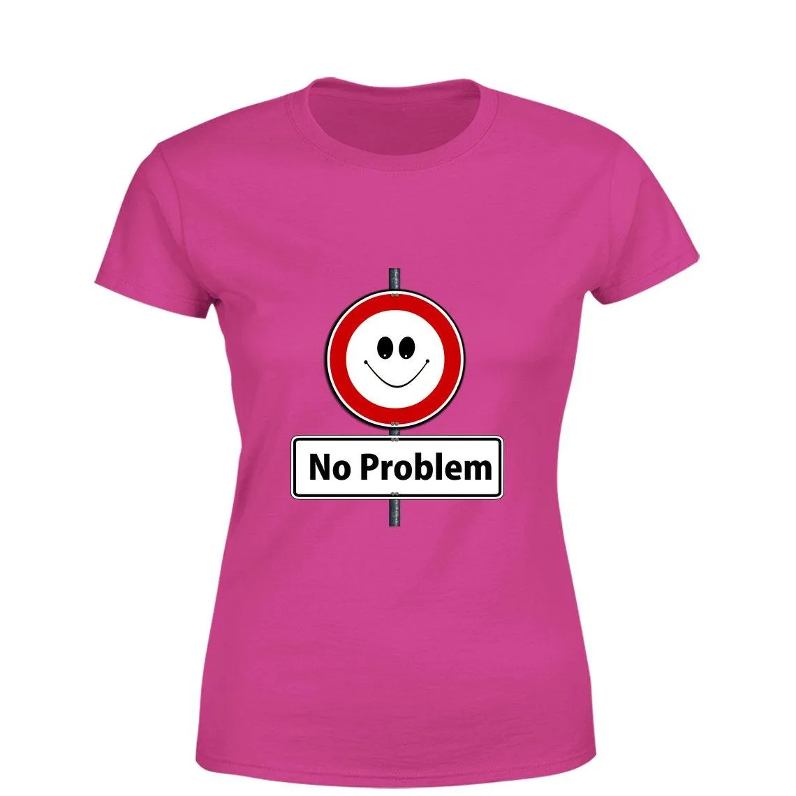 Mister Fab No Problem Women Round Neck printed T-Shirts
