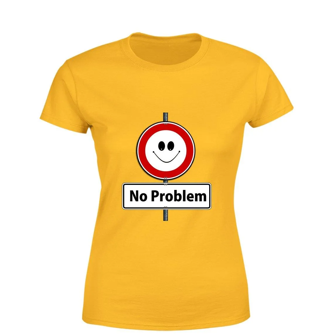 Mister Fab No Problem Women Round Neck printed T-Shirts