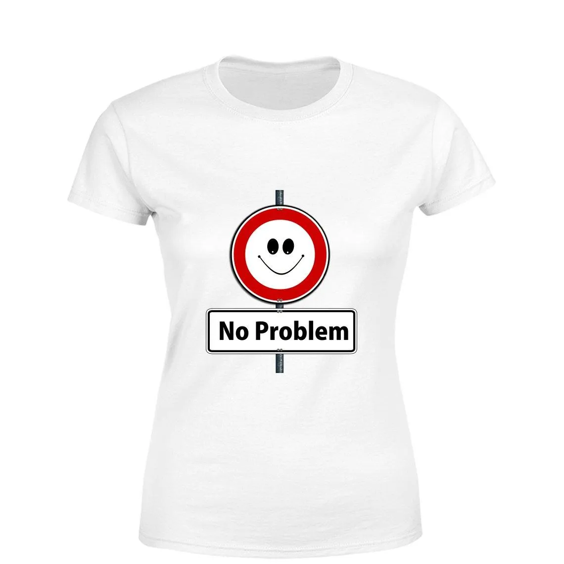 Mister Fab No Problem Women Round Neck printed T-Shirts