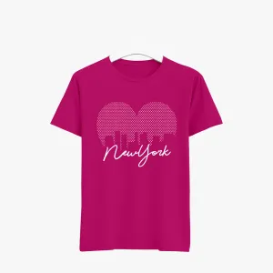 Newyork  Organic Cotton Graphic Printed T-Shirt for Women
