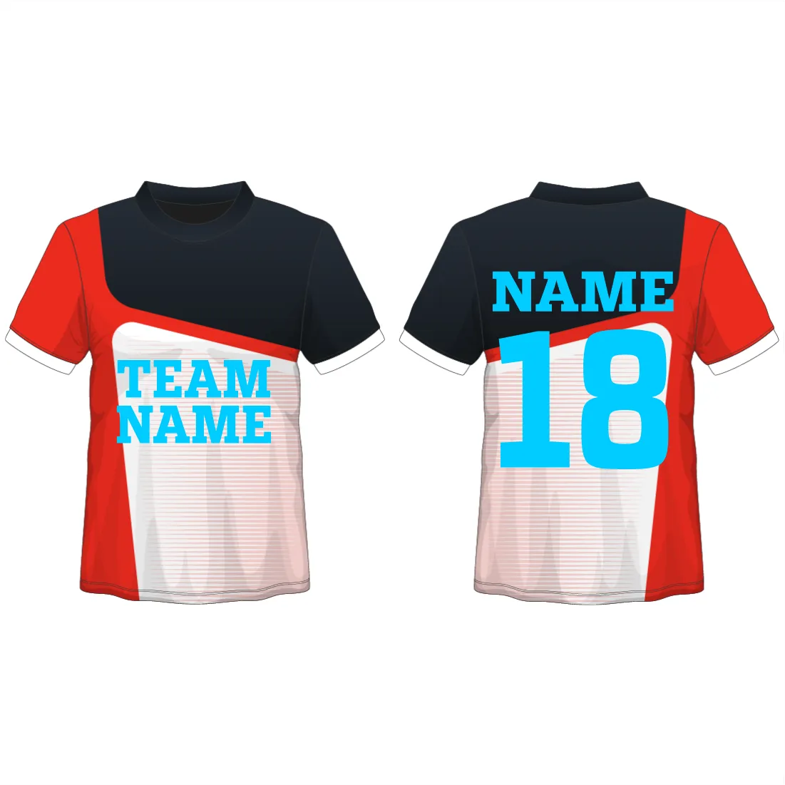 NEXT PRINT All Over Printed Customized Sublimation T-Shirt Unisex Sports Jersey Player Name & Number, Team Name.705864880
