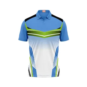 Next Print Customized Polo Neck Skyblue Jersey Design 4